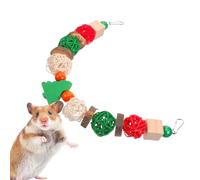 Uhngw Christmas Bird Toys | Small Animal Chewing Toy,Parakeet Toy for Chinchillas Hamster Teeth Grinding, Bird Cage Accessories