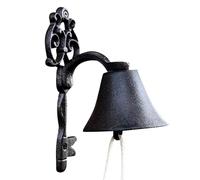 Uhngw Dinner Bell Outdoor, Vintage Cast Iron Dinner Bell, Antique Decorative Bell for Door Pub, Indoor Decoration for Home School or Church