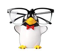 Uhngw Eyeglass Holder | Penguin Sunglass Display Stand,Eyeglass Holder Figurine for Desk Nightstand Bookshelf Bedroom Cabinet Jewelry Display Accessory