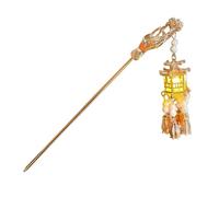 Uhngw Hair Sticks With Charm | Glowing Hair Sticks With Jewel - With Glow Lantern Tassel Vintage Chinese Ancient Style For Making Accessories