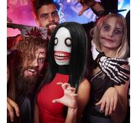 Uhngw Halloween Scary Cosplay Masque - Spooky Masque Role Play Costume Accessories - Latex Halloween Cosplay Headwear for Role Playing Stage Performance Theme Party Role-Playing