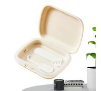 Uhngw Mouth Guard Holder - Slim Odorless Aligner Case - Portable Denture Case Retainer Box with Braces Removal Tool Mouthguard Case for Dentures Clear Braces