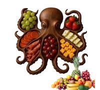 Uhngw Octopus Charcuterie Platter, Theme Octopus Platter,Nautical Serving Tray for Cheese,Charcuterie Board Octopuss, Gift for Seafood Lovers & Entertainers