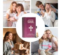 Uhngw Scripture Cards with Bible Verses, Color-Coded Bible Verses with Wooden Box - Christian Scripture for Reflection Daily Encouragement Emotion Men Women