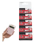 Uhngw Small Round Batteries | High Capacity Coin Cell Battery Variety Pack 1.55V,10x Small AG1 AG4 Disc Battery Variety Pack for Small Toys, Hearing Aids