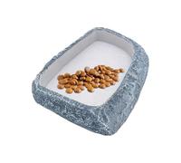Uhngw Snake Water Bowl - Reptile Terrarium Feeding Accessories | Corner Tank Accessories for Desert, Tropical Adult Tortoise, Bearded Dragon, Chameleon