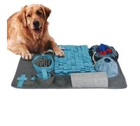 Uhngw Sniff Mat for Dogs, Dog Sniffing Mat Square, Dog Feeding Pad Slow Eating Training Accessories with 10 Training Element, Pet Supplies, Foraging Skills