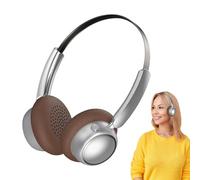 Uhngw Wireless Headset Over Ear,Over The Ear Headset Noise Canceling | Metal Earphones Comfortable Audio All-Day Use for Gym Commuting Running Cycling Entertainment