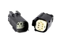 UHNYTRV 1/2/5/10/20 Sets 5 6 Pin Molex Automotive Wiring Plug Socket Male Female Waterproof Black Connectors Applicable To 33472-0606(6p female A,1 SET_6P)