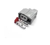 UHNYTRV 1 Set 2 Pin Way Fuel Injector Waterproof Plug Female Male Automobile Harness Connector 6189-0611 90980-11875(Dark Grey,1 Set)