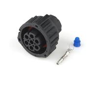 UHNYTRV 1 Set 7 Pin Way Tyco Amp Bu-Ste Kpl Circular Din Housings Connector Male Female 1.5MM Socket Plug 968421-1 967650-1 1718230-1(Follow me cheaper,5 Sets)