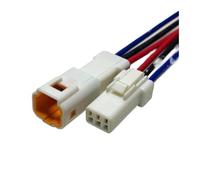 UHNYTRV Jst-02r Motorcycle Low Current Plug 2p3p4p6p8p Mini Automobile Harness Waterproof Connector Male Female Butt Socket03t-jwpf-vsle(3p strip line,5sets)