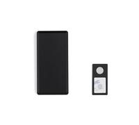 UHOLDZU Extra Strong Ultra Slim Aluminium Remote Holder with Stainless Steel Backplate for All Lutron Caseta Pico Controller, Wall Plate for Caseta Wireless Dimmer Switch & Caseta Smart Fan (Black)