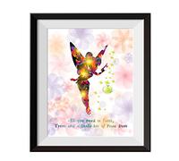 Uhomate Princesss Tinker Bell Peter Pan Abstract Canvas Print Wall Art for Home Decor Bedroom Decor C015 (11X14)