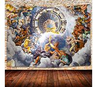 UHOMETAP Greek Mythology Tapestry Artwork Wall Hanging Ceiling Fine Versailles Greek Mythology Tapestries Mattress Tablecloth Curtain Home Decor 80x60 Inches GTWYUH263