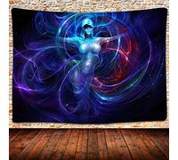 UHOMETAP Trippy Sexy Girl Tapestry Psychedelic Hippie Art Tapestry Indian Mandala Bohemian Hippie Trippy Large Tapestry for Bedroom Living Room Dorm 80x60 Inches GTWYUH345