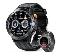 UHOOFIT Smart Watch Military For Men, Bluetooth Answer Make Calls, 1.52'' Round Hd Display Customize Watch Faces, Heart Rate Monitor, Sleep Tracker, 100+ Sports Modes, Fitness Tracker For Android IOS