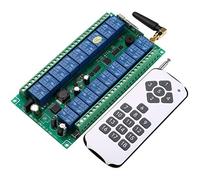 UHPPOTE 18CH 12-24VDC Wireless Remote Control Relay Switch Transmitter & Receiver 433Mhz