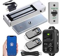 UHPPOTE 2.4GHz WiFi Outswinging Indoor 1200lbs Electromagnetic Door Lock Kit Remote and Smartphone app Controlled