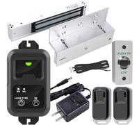 UHPPOTE Access Control Inswinging Door 600Lbs Electromagnetic Lock Kit with Bracket Remote Control
