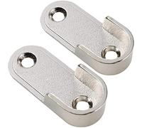 UHPPOTE Oval Closet Rod End Support for 15x30mm Rods (Pack of 2)