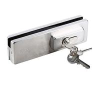 UHPPOTE Patch Fitting Bottom Corner to Lock for 10-12mm Thickness Frameless Glass Door