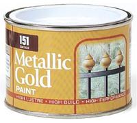 UHR 151 Coatings Metallic Gold Paint, Metallic Finish, Quick-Drying, Non Cracking, Long-Lasting Protection, Interior And Exterior Use, Perfect For Creative And DIY Projects, 180ml