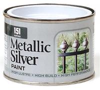UHR 151 Coatings Metallic Silver Paint, Quick Drying, Non Cracking, Flawless Metallic Finish, Rust, Corrosion Resistance, Perfect For Furniture, Railings, Gates, Home Décor, DIY Projects