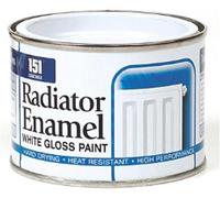 UHR 151 Radiator Enamel White Gloss Paint, Gloss Finish, Protection Against Rust And Corrosion, Hard Drying, Heat Resistant, Non Cracking, Indoor, Outdoor Use, 180ml