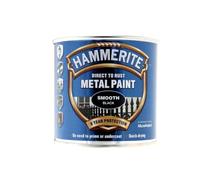 UHR Direct to Rust Metal, Weatherproof Metal Paint for Indoor & Outdoor, Quick-Drying, Multi-Purpose Protective Paint,Smooth Black (250ml)
