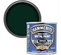 UHR Hammerite Direct to Rust Metal Paint Hammered Dark Green, No Primer, Anti-Rust Coating for Gates, Railings, Fences, Garage Doors, and Outdoor Furniture,250ml