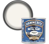 UHR Hammerite Direct to Rust Metal Paint Smooth Cream, Quick-Drying, Indoor & Outdoor Use,Anti-Corrosion Paint, Smooth Decorative Finish for Gates, Railings, Fences,250ml