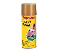 UHR SupaDec Spray Paint, Multi-Purpose, 400ml, Gold, 1Pcs | Quick Dry Aerosol, Smooth Finish, High Coverage, Easy-to-Use DIY Paint for Home Improvement, Craft Projects & Decorative