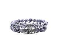 Uhren Mit Lederarmband Herren Naturstein-Armband, Naturstein-Perlenarmband, Vulkangestein, roter Stift E, vielseitiges Paar-Armband Organizer Für Schmuckkästchen (H, One Size)