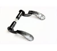UHRIG Retro Wrought Iron Door Handle, galvanised Lever Handle Set, Rustic Door Handle Fitting, Antique Lever Handle Pair