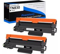 UHRSERNJ 1/2/4/10PK TN830 Toner Cartridge TN830XL Lot Compatible With MFC-L2807DW HL-L2465DW DCP-L2640DW HL-L2405W Printers(2PK)