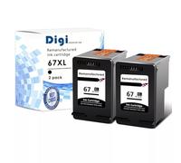UHRSERNJ 1/2PK Compatible Ink Cartridge Works With 67XL 67XL For DeskJet 2755 2742e Printers(2PK)