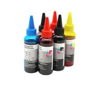UHRSERNJ 100ML Pigment Ink 4 Set 6 Colors Refill Compatible With Desktop Printers Universal Desktop Printer Ink Replenishment(6pcs-Yellow ink)