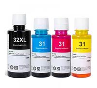 UHRSERNJ 4pcs Ink Bottles Compatible With 31 32XL Refill Dye Ink Suitable For Printer Models 7301 6001 7602 5101 7001 551 651 455 457 450