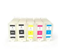 UHRSERNJ Compatible Empty Fill Ink Cartridge For IPF670 IPF680 IPF685 IPF770 IPF780 IPF785 Printers PFi107 PFi-107 With Filled Chip 260ML(5Colors)