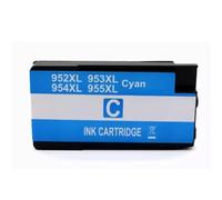 UHRSERNJ Compatible Ink Cartridge 955 954 953 952 953XL For Printer Officejet 8702 8715 8716 8717 8725 8727 8740 7740 7720 P2724dw(Cyan)