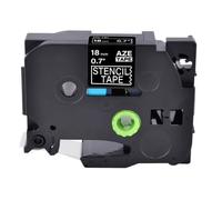 UHRSERNJ Etching Stencil Tape Cassette Non-Adhesive Compatible With STE-141 STE-151 STE-161 Black 18mm 24mm 36mm(18mm)