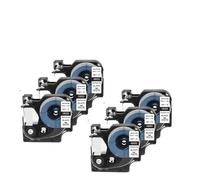 UHRSERNJ Heat Shrink Tubing For Printer Supplies Compatible With 6mm 9mm 12mm 19mm 18051 18053 18055 18057 4200 5200 6000 6PK 18051 18053 18055 18057 4200 5200 6000 6PK(9mm Black on White)