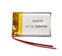 UHRSERNJ Lithium Polymer Ion 3.7V 250mAh 502030 With JST Connector 2 5 10 20 Pcs Compatible With(5pcs no Connector)