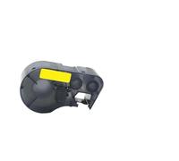 UHRSERNJ MC750 595 Label Strip Compatible With BMP41 BMP51 BMP53 PC Linked Printer Ribbon 19 1mm X 7 6m Label Ribbon 0 75 Inch X 25 Inch通用替换带(10pc Black-on-Yellow)