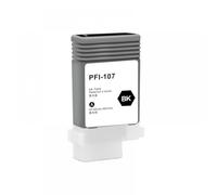 UHRSERNJ PFI-107 Refillable Ink Cartridge With Chips 130ML 6Colors Compatible With Printer Models IPF670 IPF680 IPF685 IPF770 IPF780 IPF785 For Part Number PFI107(1Pc Black)