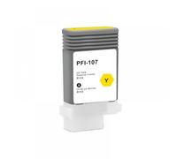 UHRSERNJ PFI-107 Refillable Ink Cartridge With Chips 130ML 6Colors Compatible With Printer Models IPF670 IPF680 IPF685 IPF770 IPF780 IPF785 For Part Number PFI107(1Pc Yellow)