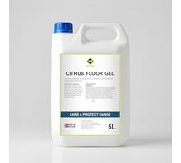 UHS Citrus Floor Gel 5L - Concentrated Buffable Floor Cleaner Liquid - Cleaning Solution for Laminate Wood Vinyl Tile - Commercial Strength Mop Liquid