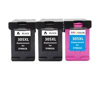UHSTJW Ink Cartridge 305XL Replacement For 305 305 XL Compatible With - Printer 2700 2710 2721 2722 4120 4110 4130 1210 6010(2 BK 1 Color)