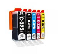 UHSTJW Ink Cartridge BCI-325 BCI-326 Compatible With PIXUS IP4830 IP4930 IX6530 MG5130 MG5230 MG5330 Printer(1Set 5pcs)